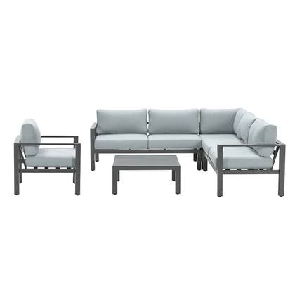 Garden Impressions Fora loungeset 5-delig - mint grijs