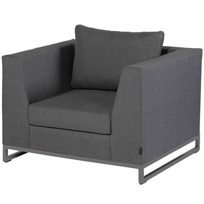 Exotan Rhodos Fauteuil Buiten - Aluminium - Stone Grey - 70x90x100