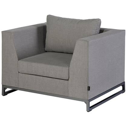 Exotan Rhodos Fauteuil Buiten - Aluminium - Taupe - 70x90x100