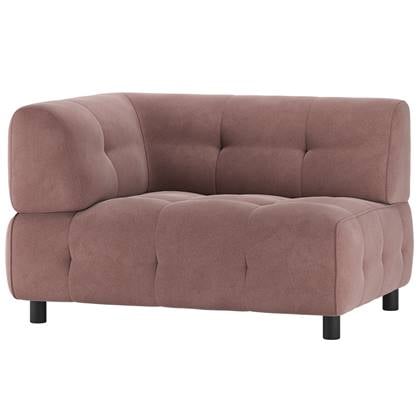 WOOOD Louis 1,5-Zits Element Met Arm - Polyester - Mauve - 73x122x90