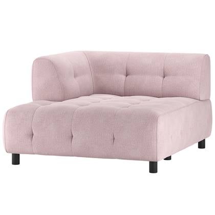 WOOOD Louis 1,5-Zits Chaise Longue - Polyester - Mauve - 73x122x140