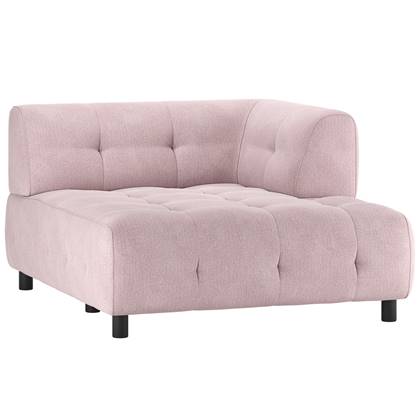 WOOOD Louis 1,5-Zits Chaise Longue - Polyester - Mauve - 73x122x140