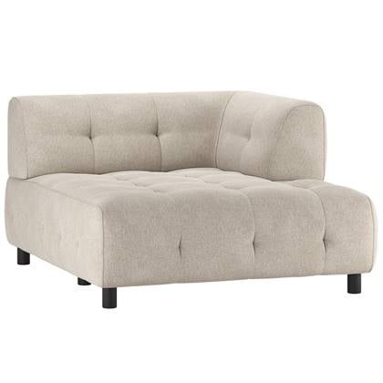 WOOOD Louis 1,5-Zits Chaise Longue - Polyester - Powder - 73x122x140