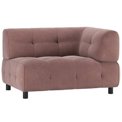 WOOOD Louis 1,5-Zits Element Met Arm - Polyester - Mauve - 73x122x90