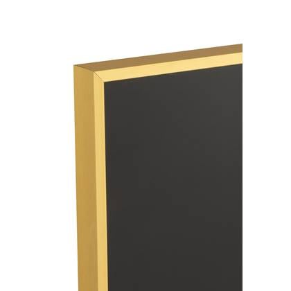 J-Line Wanddecoratie Tijger Glas|Aluminium Zwart|Goud