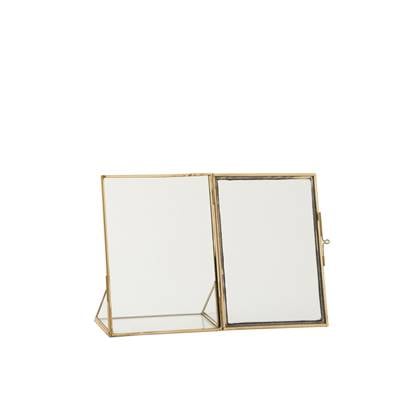 J-Line fotolijst - fotokader Juweel - metaal|glas - - small Goud