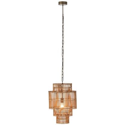 J-Line 4 Lagen hanglamp - bamboe - naturel