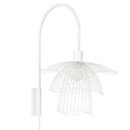 Forestier Papillon wandlamp wit