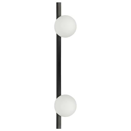 Beliani - ISABELLA - Wandlamp 2 lampen - Zwart - IJzer afbeelding