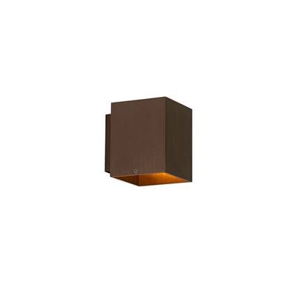 QAZQA Moderne wandlamp donker vierkant - Sola Brons