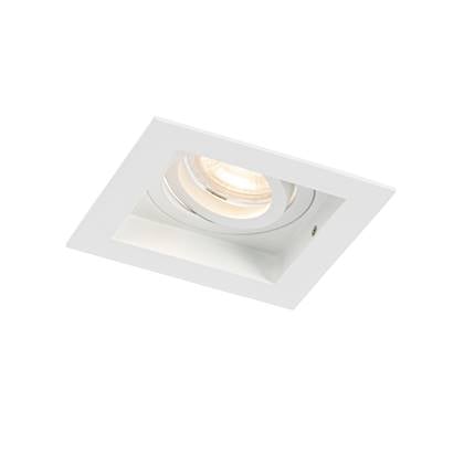 QAZQA carree - Moderne Inbouwspot - 1 lichts - L 10.3 cm - Wit - Woonkamer | Slaapkamer | Keuken