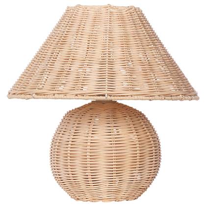 Beliani - CINDER - Tafellamp - Naturel - Rotan Beige