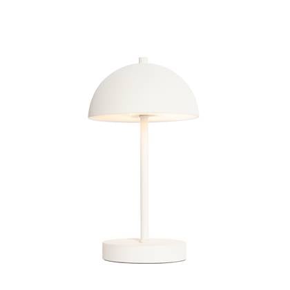 QAZQA keira - Moderne LED Dimbare Tafellamp met Dimmer - 1 lichts - H 29.3 cm - Wit - Buitenverlichting