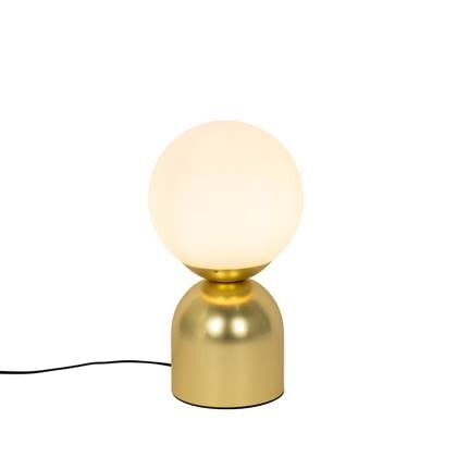 QAZQA pallontrend - Design Tafellamp - 1 lichts - H 35 cm - Goud - Woonkamer | Slaapkamer | Keuken