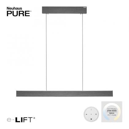 Paul Neuhaus Pure E-Rise Hanglamp L 120cm Grey incl. Remote