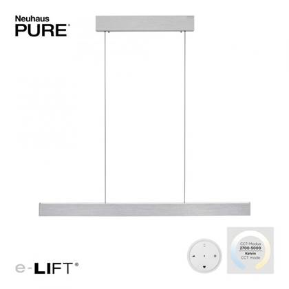 Paul Neuhaus Pure E-Rise Hanglamp L 120cm Aluminium incl. Remote