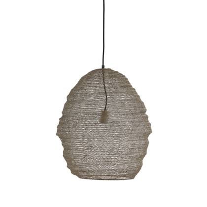 Light & Living Light&living Hanglamp Ø45x60 cm NIKKI gaas taupe