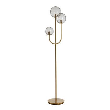 Light&living Vloerlamp 3L E14 38x20x162 cm MAGDALA glas licht grijs...