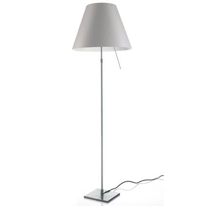 Luceplan Costanza vloerlamp telescopisch met dimmer aluminium|Mistic