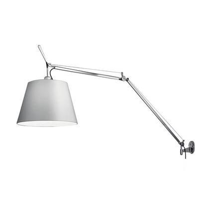 Artemide Tolomeo Mega wandlamp retrofit dimmer alu grijs satijn 42