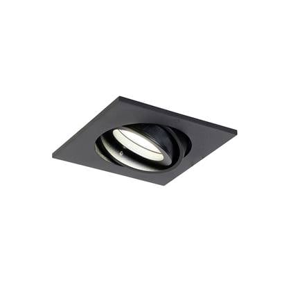 QAZQA club - Moderne LED Dimbare Smart Inbouwspot incl. wifi met Dimmer - 1 lichts - L 10 cm - Zwart - Woonkamer | Slaapkamer | Keuken
