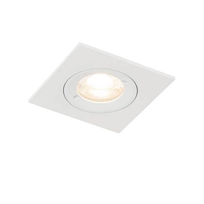 QAZQA xena - Moderne Inbouwspot - 1 lichts - L 8 cm - Wit - Woonkamer | Slaapkamer | Keuken