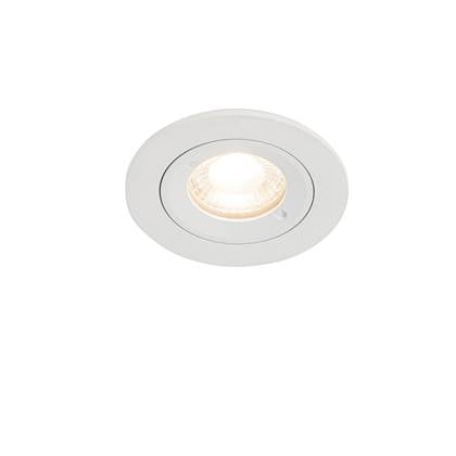 QAZQA xena - Moderne Inbouwspot - 1 lichts - Ø 7.9 cm - Wit - Woonkamer | Slaapkamer | Keuken