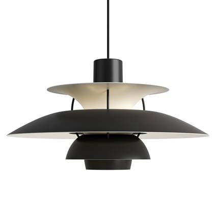 Louis Poulsen PH 5 hanglamp Ø50 Monochrome Black