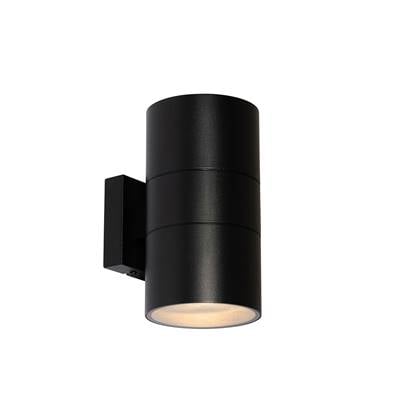 QAZQA Professional Buiten wandlamp 2-lichts AR111 IP44 - Duo Zwart