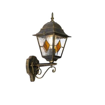 QAZQA antigua - Klassieke Wandlamp voor buiten - 1 lichts - D 26 cm - Goud - Buitenverlichting