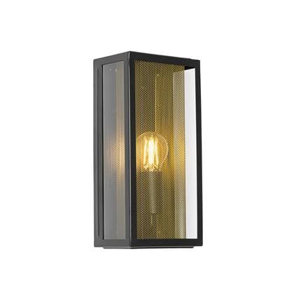 QAZQA rotterdam - Industriele Wandlamp voor buiten - 1 lichts - D 10 cm - Goud/messing - Industrieel - Buitenverlichting