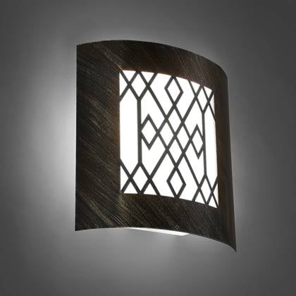 QAZQA Moderne buitenwandlamp roestbruin IP44 - Emmerald Classic