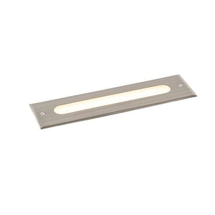 Qazqa Moderne Grondspot Staal 30 Cm Incl. Led Ip65 Eline