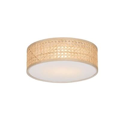 QAZQA tromma - Oosterse Plafondlamp - 1 lichts - Ø 30 cm - Naturel - Woonkamer | Slaapkamer | Keuken