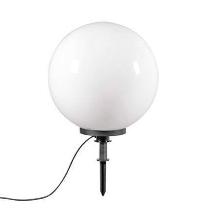 QAZQA Ball Spike - Moderne Priklamp | Prikspot buitenlamp - 1 lichts - Ø 500 mm - Wit - Buitenverlichting