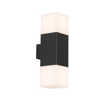 QAZQA denmark - Moderne Wandlamp voor buiten - 2 lichts - D 11.5 cm - Wit - Buitenverlichting