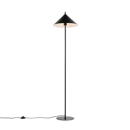 QAZQA triangolo - Design Vloerlamp | Staande Lamp - 1 lichts - H 150 cm - Zwart - Woonkamer | Slaapkamer | Keuken