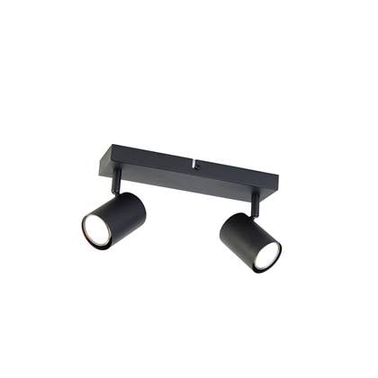 QAZQA Smart plafondlamp rechthoekig incl. 2 Wifi GU10 - Jeana Zwart