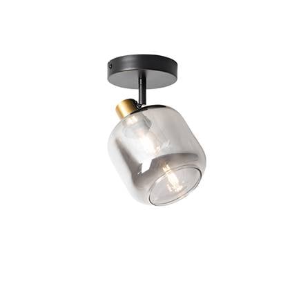 QAZQA zuzanna - Design Plafondspot | Spotje | Opbouwspot - 1 lichts - L 14 cm - Grijs - Woonkamer | Slaapkamer | Keuken