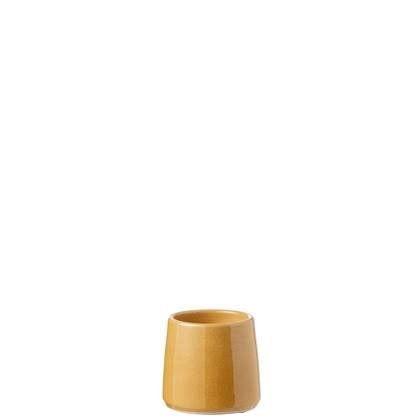 J-Line bloempot Rond - keramiek - oker - extra small - Ø 13.5 cm Geel