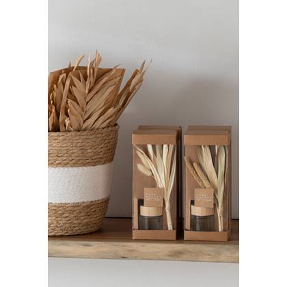J-Line Gedroogde Bladeren 2 Stukken Naturel Small Assortiment Van 2 Beige