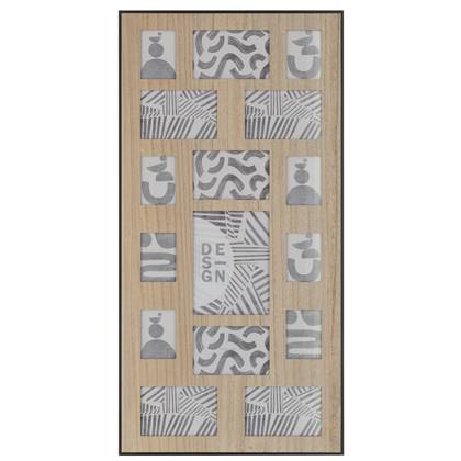 J-Line fotolijst hout - naturel|zwart Beige