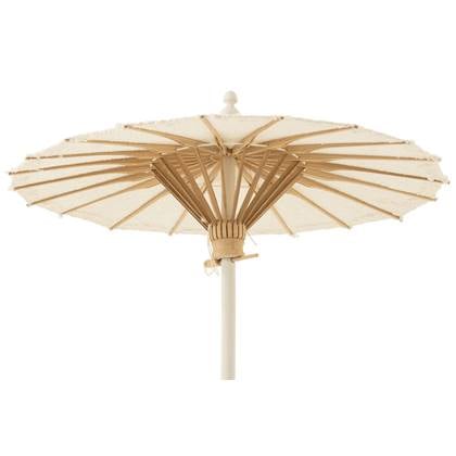 J-Line parasol Tumanggal - textiel|hout - wit