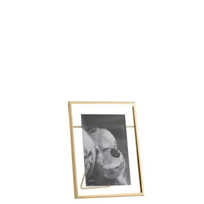 J-Line fotolijst - fotokader - metaal - |transparant - small - 2 stuks Goud