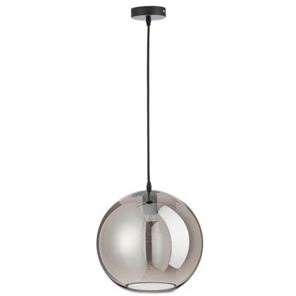 J-Line lamp bol glas zilver l ø30