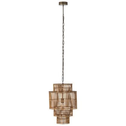 J-Line 4 Lagen hanglamp - bamboe - naturel