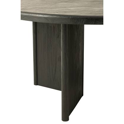 J-Line tafel Rond - hout - zwart