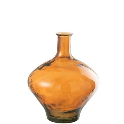 J-Line vaas Cherry - glas - - 46 cm hoog Bruin