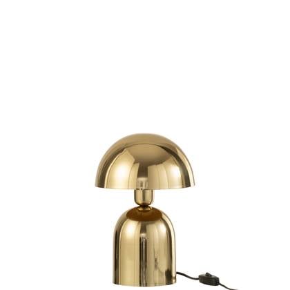 J-Line tafellamp Paddenstoel - metaal - blinkend Goud