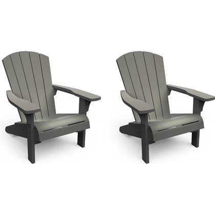 Keter Troy Adirondack Tuinstoel - set van 2 - 85x80x96.5cm